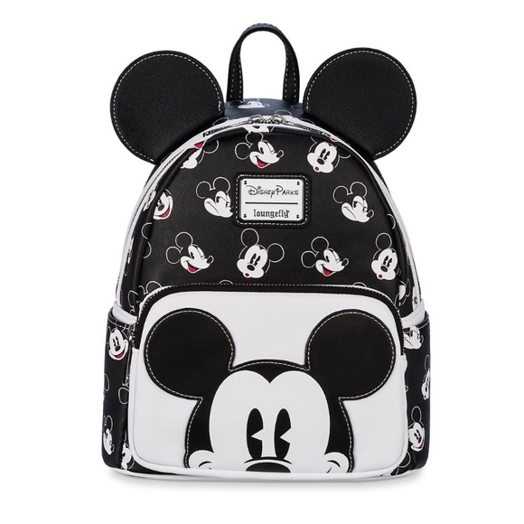 Loungefly Handbags - Disney Parks Loungefly Black White Mickey Mini Backpack 2025 Classic - NEW
